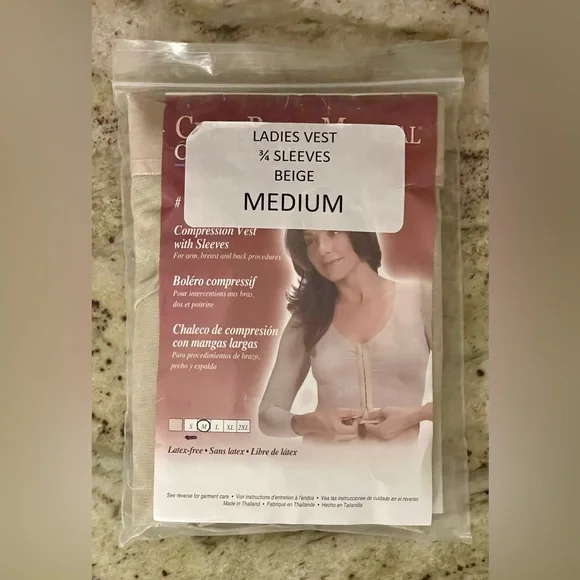 ClearPoint Medical Compression Vest w/ Sleeves #500 Post-Op Surgical Garment | M - Picture 3 of 7